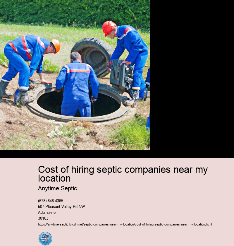 Cost of hiring septic companies near my location