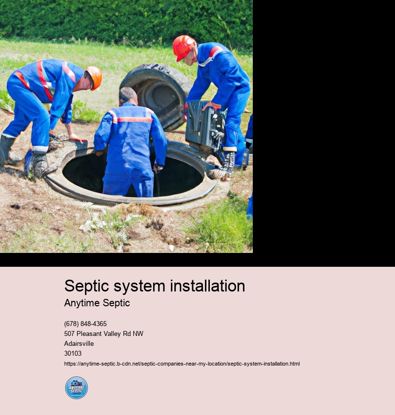 Septic system installation
