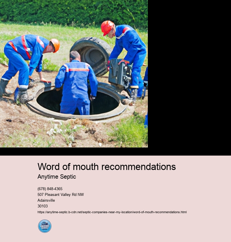 Word of mouth recommendations